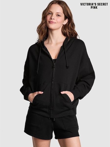 Victoria's Secret PINK Black Zip Up Hoodie (AM6851) | €52