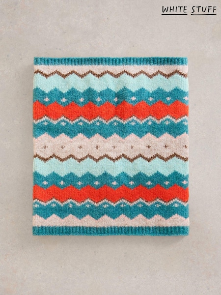 White Stuff Green Zig Zag Fairisle Snood (AM6919) | €31
