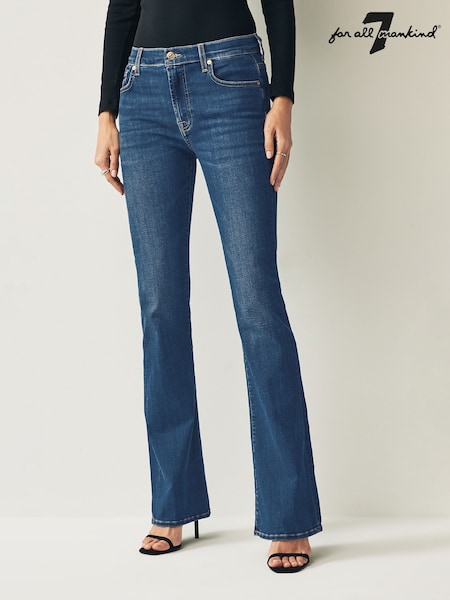 7 For All Mankind Mid Blue Bair Rinsed Bootcut Flare Jeans (AM6995) | €265