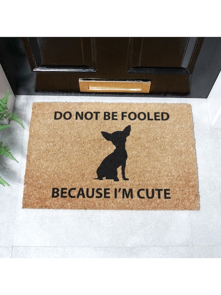 Artsy Mats Natural and Black Chihuahua Doormat (AM7053) | R$ 195