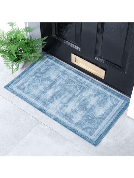 Artsy Mats Multi Faded Blue Persian Style Indoor Outdoor Doormat (AM7064) | € 39