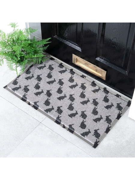 Artsy Mats Grey Bunny Rabbit Doormat Doormat (AM7066) | 130 QAR