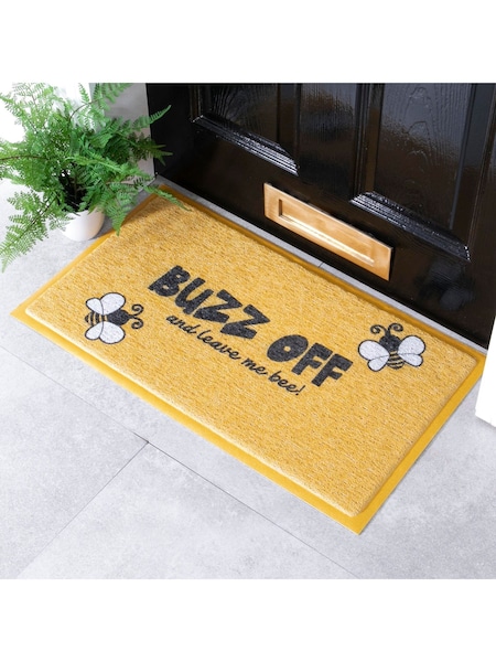 Artsy Mats Yellow Bee Buzz Off Doormat (AM7085) | 130 QAR