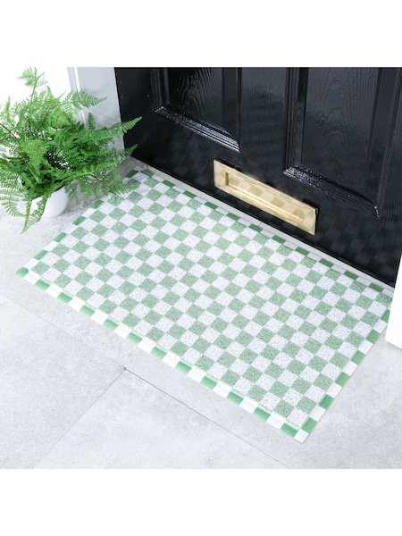Artsy Mats Green Check Doormat (AM7087) | 124 QAR