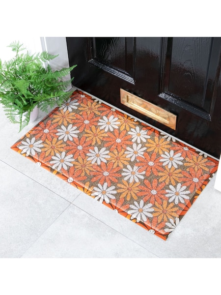 Artsy Mats Orange Happy Flowers Doormat (AM7097) | € 39