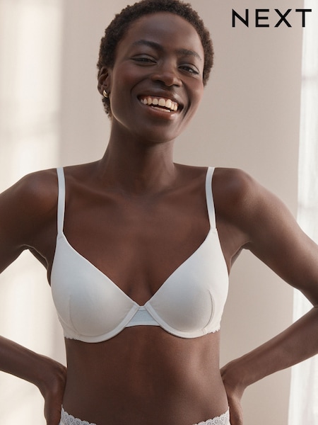 Cream Pad Full Cup Ultimate Comfort Premium Lace & Micro Modal Bra (AM7138) | €28