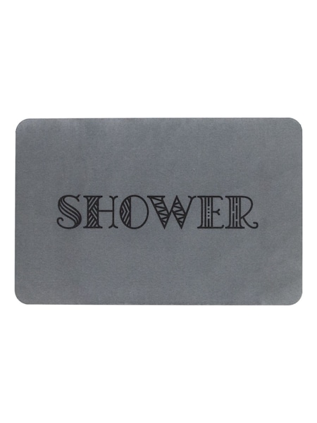 Artsy Mats Shower Grey Stone Non Slip Bath Mat (AM7144) | ₪151