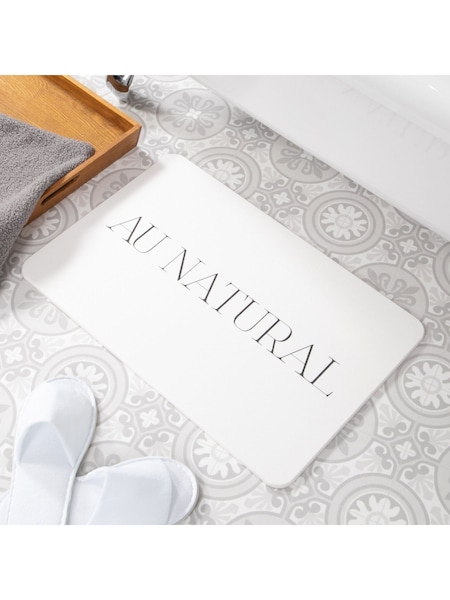 Artsy Mats Au Natural White Stone Non Slip Bath Mat (AM7157) | €40