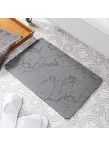 Artsy Mats Stone Pattern Grey Stone Non Slip Bath Mat (AM7160) | ₪151