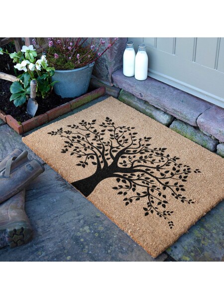 Artsy Mats Natural/Black Country Home Tree of Life Extra Large Doormat (AM7162) | kr500