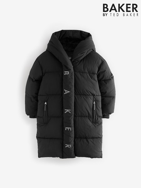 Baker by Ted Baker Shower Resistant Duvet Wrap Padded Black Coat (AM7684) | €104 - €111