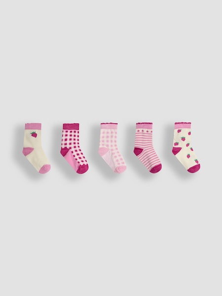 JoJo Maman Bébé Red 5-Pack Socks (AM7728) | R$ 150