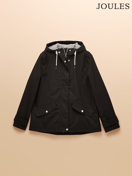 Joules Black Waterproof Raincoat with Hood (AM7775) | €83.95
