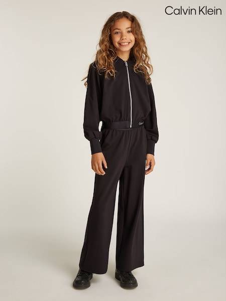 Calvin Klein Black Zip Hoodie And Trousers Set (AM7801) | AED437 - AED815
