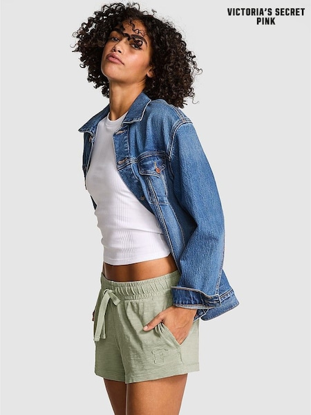 Victoria's Secret PINK Green Garden Jersey Shorts (AM7910) | €33