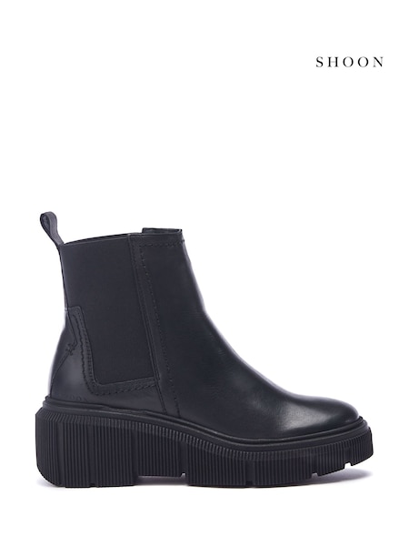 Moda in Pelle Otago Chelsea Leather Boots With Wedge Heel (AM7993) | 1,110 LEI