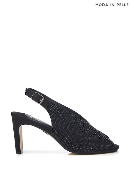 Moda In Pelle Christiie Sling Back Peep Toe Heels (AM7998) | 220 QAR