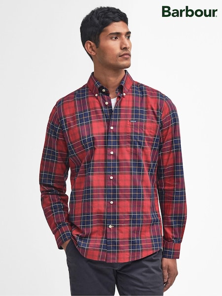 Barbour® Red Wetheram TF 100% Cotton Shirt (AM8018) | €129