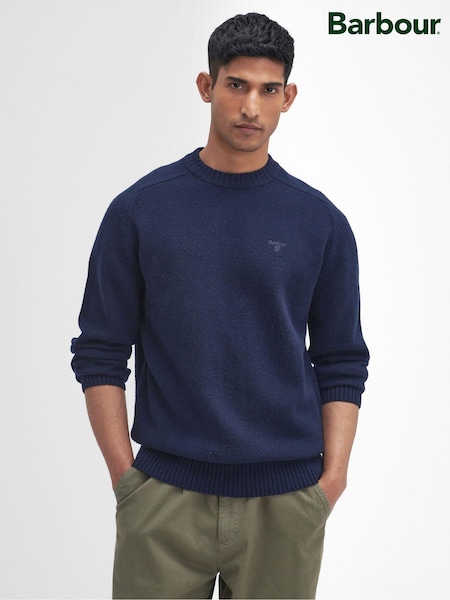 Barbour® Blue Grangetown Crew Jumper (AM8021) | €155