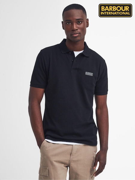 Barbour® International Essential 100% Cotton Black Polo Shirt (AM8022) | €67