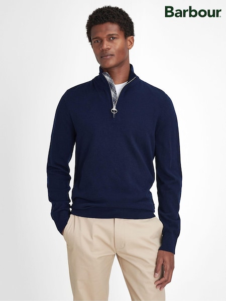 Barbour® Blue Marlow Half Zip Jumper (AM8064) | €79