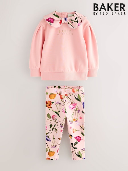 Baker by Ted Baker 2 Piece Collared Sweatshirt and Printed Leggings Set (AM8088) | €42 - €49