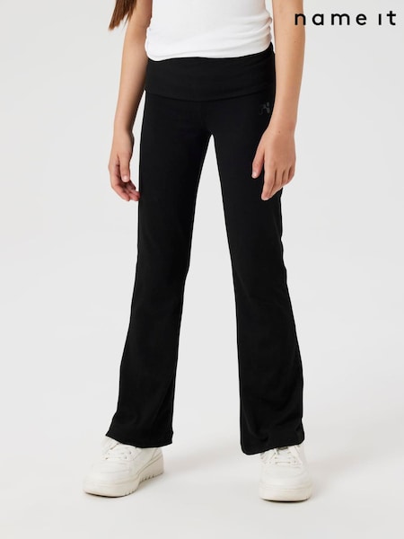 Name It Black Kids Girl fold over Flared Jersey Jeans (AM8103) | R$ 150