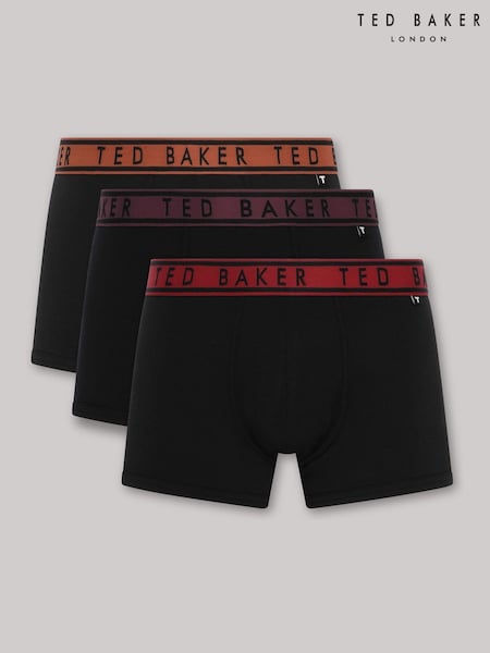 Ted Baker Black Cotton Trunk 3 Pack (AM8119) | €56