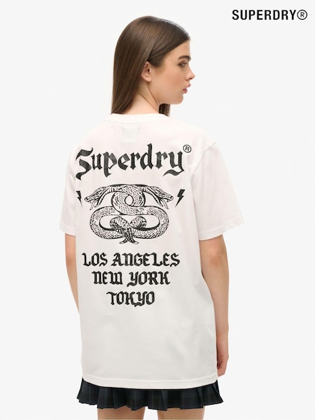 Superdry Oversized Retro Rock Graphic Cotton T-Shirt (AM8189) | 43 €