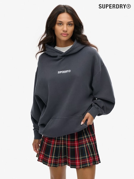 Superdry Oversized Micro Logo Graphic Hoodie (AM8206) | €87