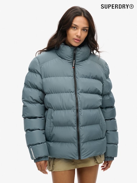 Superdry Blue Oversized Sports Puffer Jacket (AM8240) | €138