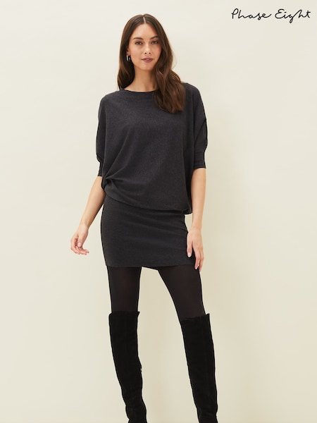 Phase Eight Grey Becca Batwing Knitted Dress (AM8259) | 5,948 UAH