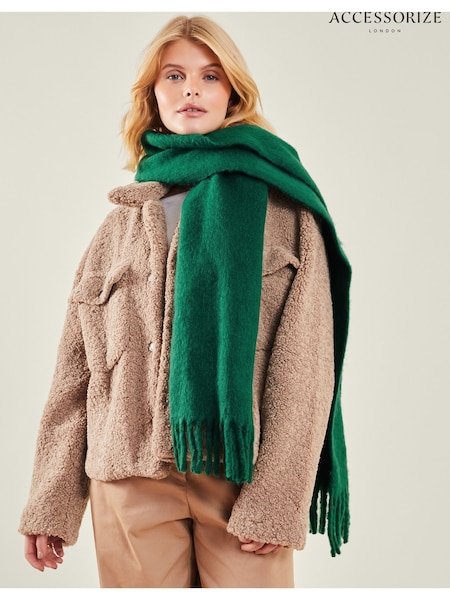 zelena - Accessorize Plain Tassel Winter Scarf (AM8311) | € 20