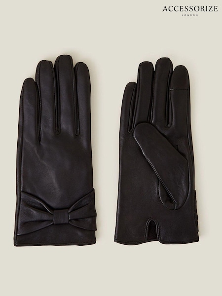 Accessorize Leather Bow Gloves (AM8329) | € 23