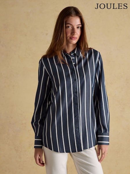 Joules Claudia Navy Boyfriend Shirt (AM8362) | €72