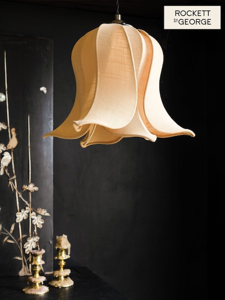 Rockett St George Sand Cream Easy Fit Petal Lamp Shade Ceiling Light (AM8551) | €121