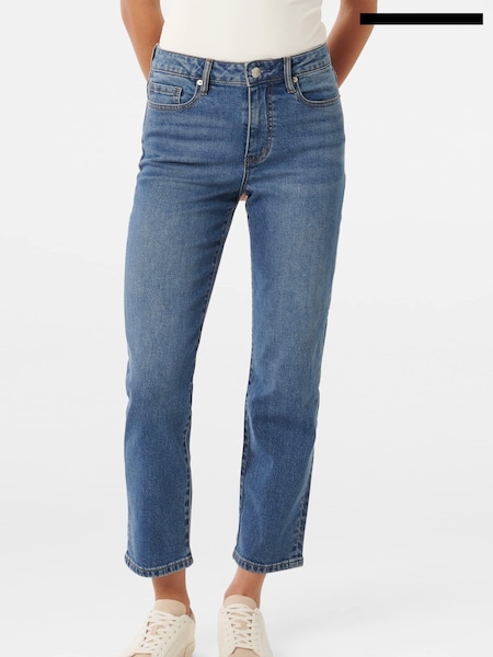 Forever New Blue Niki Ankle Straight Leg Jeans (AM8568) | €40