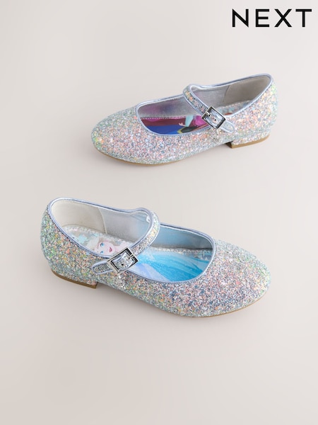 Blue Glitter Frozen Mary Jane Shoes (AM8612) | OMR15 - OMR19