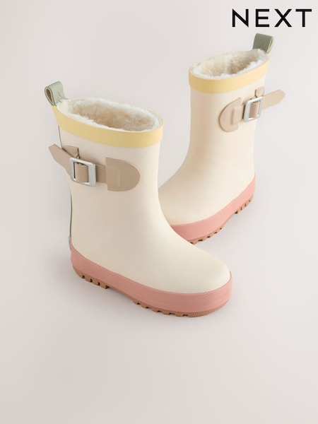 Neutral Colourblock Buckle Wellies (AM8650) | AZN 45 - AZN 50