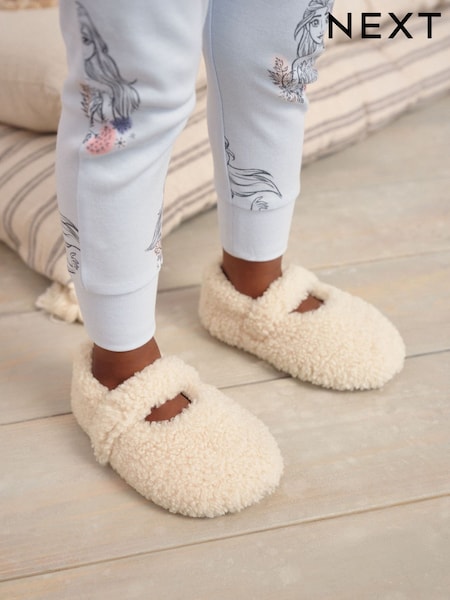 Neutral Borg Mary Jane Slippers (AM8667) | R$ 100 - R$ 120