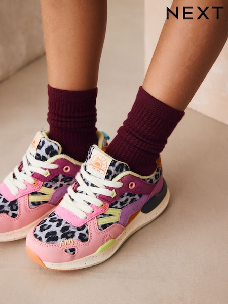 Bright Colourblock Lace-Up Trainers (AM8677) | AED127 - AED163
