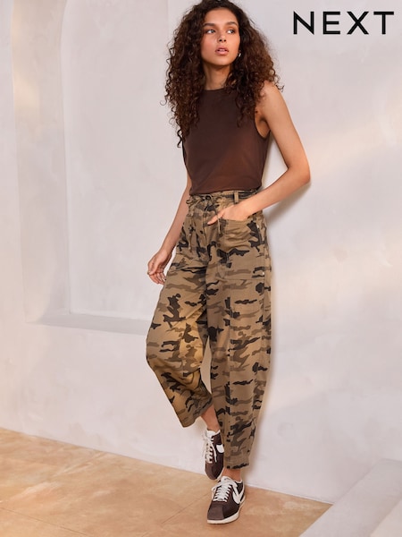 Khaki Camo - Reisitaskuhousut (AM8688) | €50