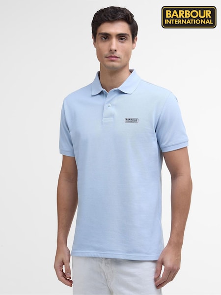 Barbour® International Blue Essential 100% Cotton Polo Shirt (AM8736) | ‏236‏₪