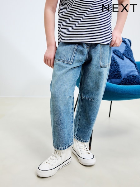 Mid Blue Denim Jogger Jeans (3-16yrs) (AM8800) | €21.50 - €28