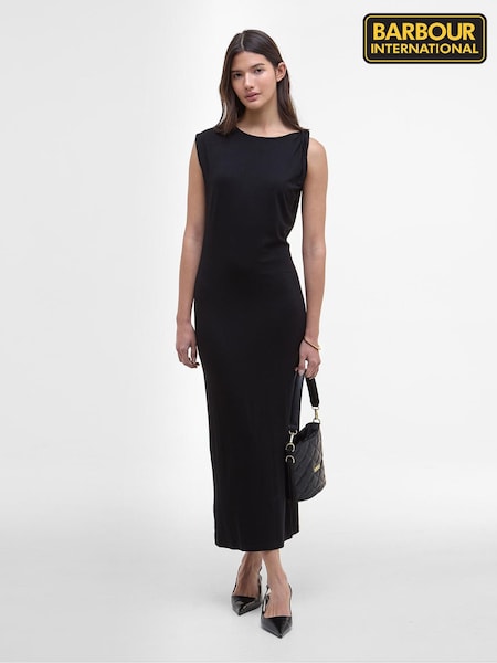 Barbour® International Felicity Black Midi Dress (AM8866) | €86
