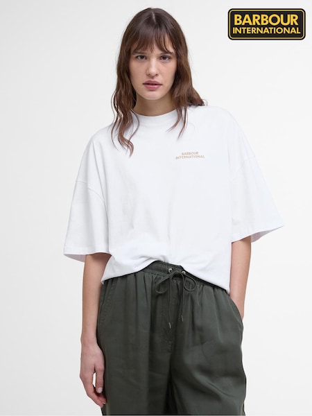 Barbour® International Palma White T-Shirt (AM8868) | €54