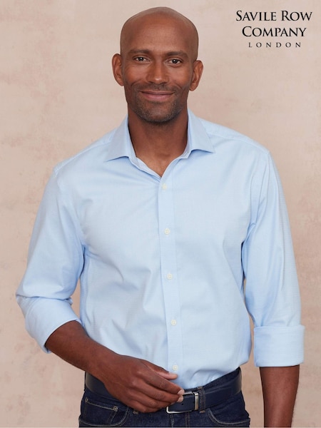 The Savile Row Company Stretch 100% Cotton Formal Shirt (AM8869) | €73