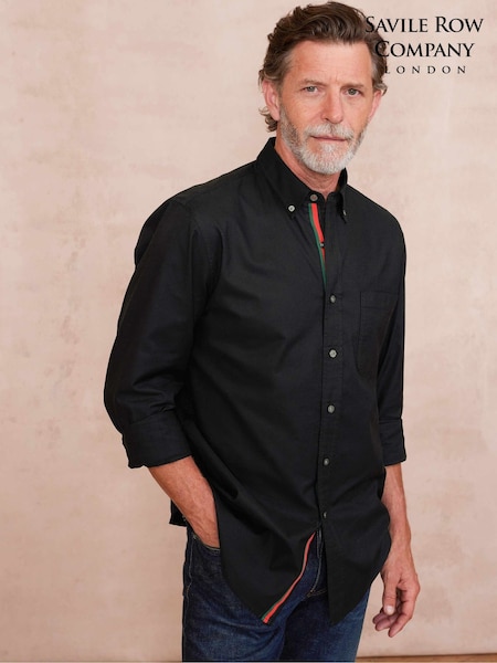 The Savile Row Company Classic Fit Button Down Oxford Casual 100% Cotton Shirt (AM8873) | R$ 545