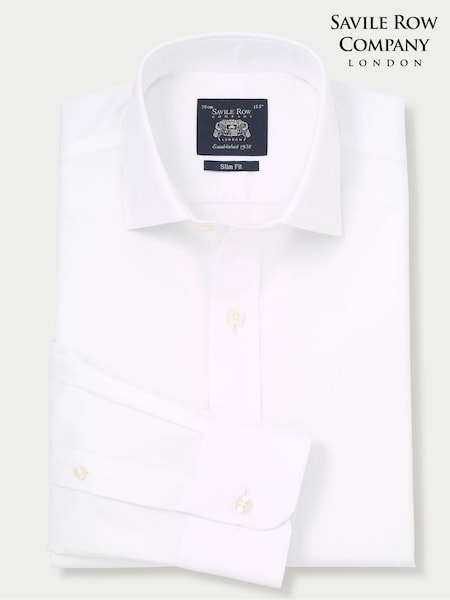 The Savile Row Company 100% Cotton Twill Non-Iron Shirt (AM8880) | 297 QAR
