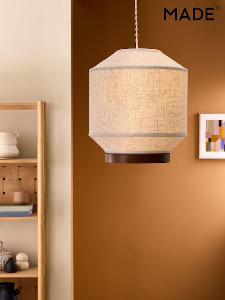 MADE.COM Cream/Wood Layla Easyfit Shade (AM8914) | €108